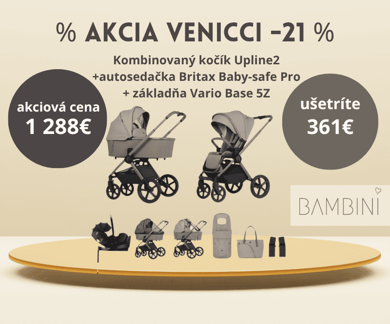 Venicci Upline2 - 21% s autosedackou britax baby-safe pro vario base 5Z